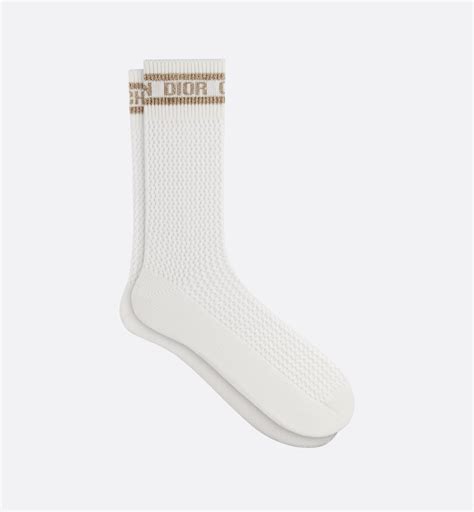 dior socks white